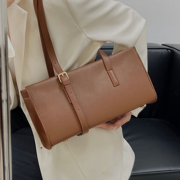 

Minimalist Baguette Bag, Brown