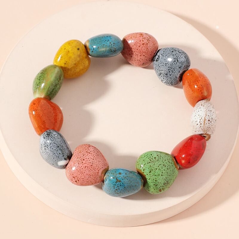 

Stone Beaded Bracelet, Multicolor