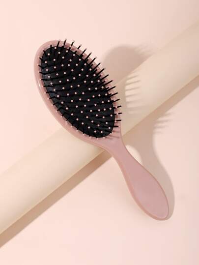 Dry & Wet Use Cushion Hair Brush 1pc Large Plastic Classic Oval Handheld Soft To Touch Long Handle Easy To Remove Hair Comb Gift For Women & Girl For Women And Men For Women Mom Wife Sister Teen Girl Friend For All Hair Types Black Friday