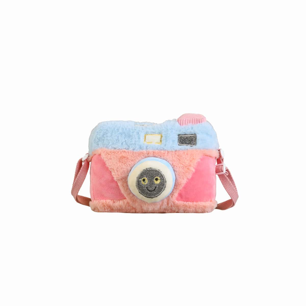 

Cartoon Graphic Fluffy Crossbody Bag, Pink