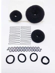 28pcs Hair Braid Tool Set - Black - View 1