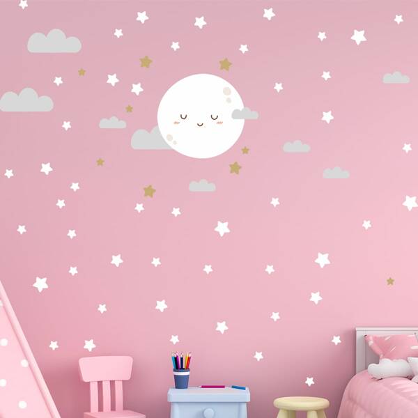 

1pc Cartoon Graphic Wall Sticker, Multicolor