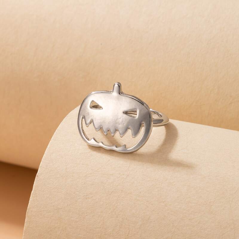 

Halloween Pumpkin Decor Ring, Silver
