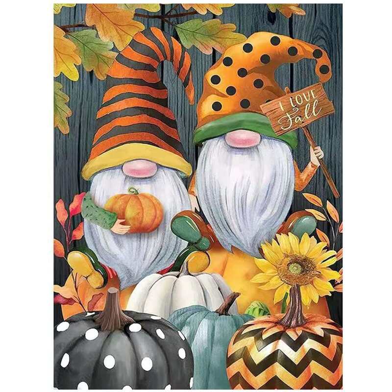 

Pumpkin Print DIY Diamond Unframed Painting, Yellow