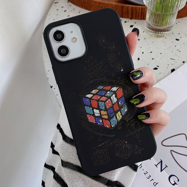 

Rubik's Cube Painted Phone Case, Multicolor