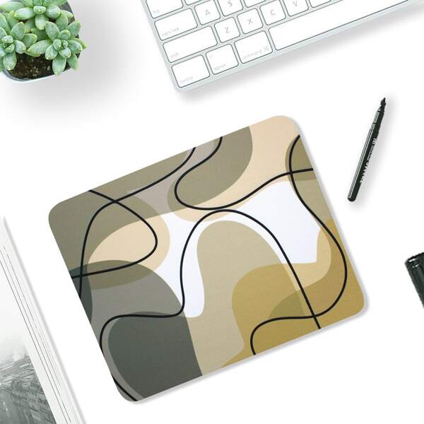 

Line Art Mouse Pad, Multicolor