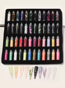 48 miếng trang trí móng tay dùng để trang trí móng tay - Nhiều màu - Xem 1