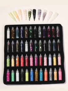 48 miếng trang trí móng tay dùng để trang trí móng tay - Nhiều màu - Xem 2