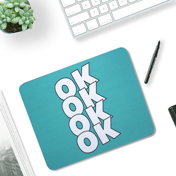 

Letter Graphic Mouse Pad, Multicolor