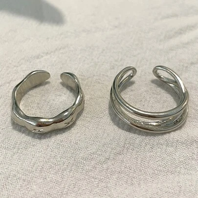DAZY 2 chiếc vòng cổ tay tối giản