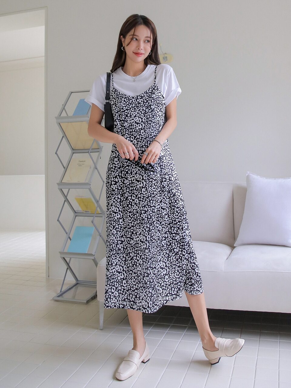 Leopard Print Cami Dress Without Top