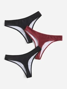 Jboy 3 piezas Set bragas estampado de cráneo - Multicolor - Ver 2