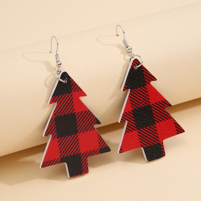 

Christmas Tree Drop Earrings, Multicolor