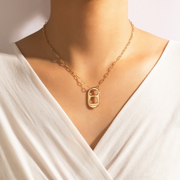 

Simple Pendant Necklace, Gold