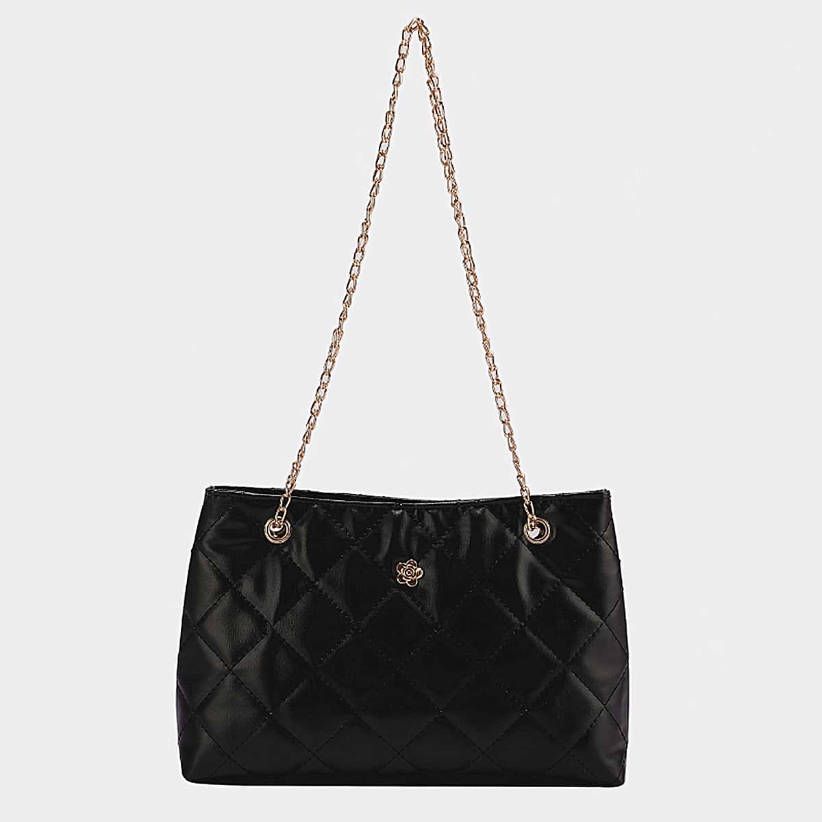 

Quilted Shoulder Bag, Black