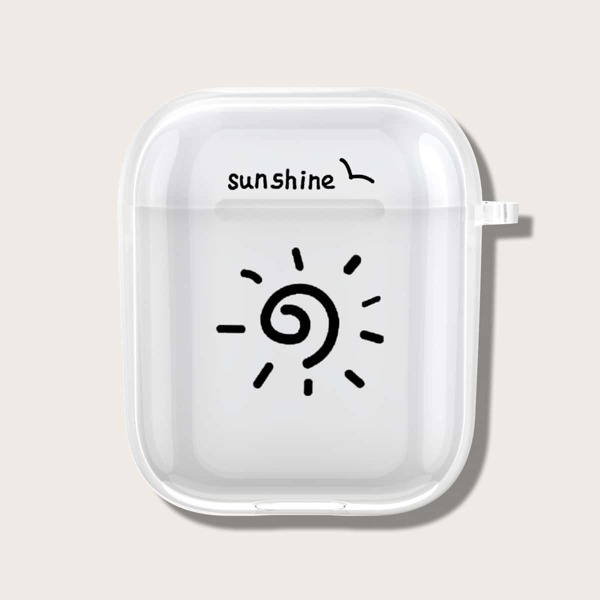 

Sun Print Case For Airpods, Clear