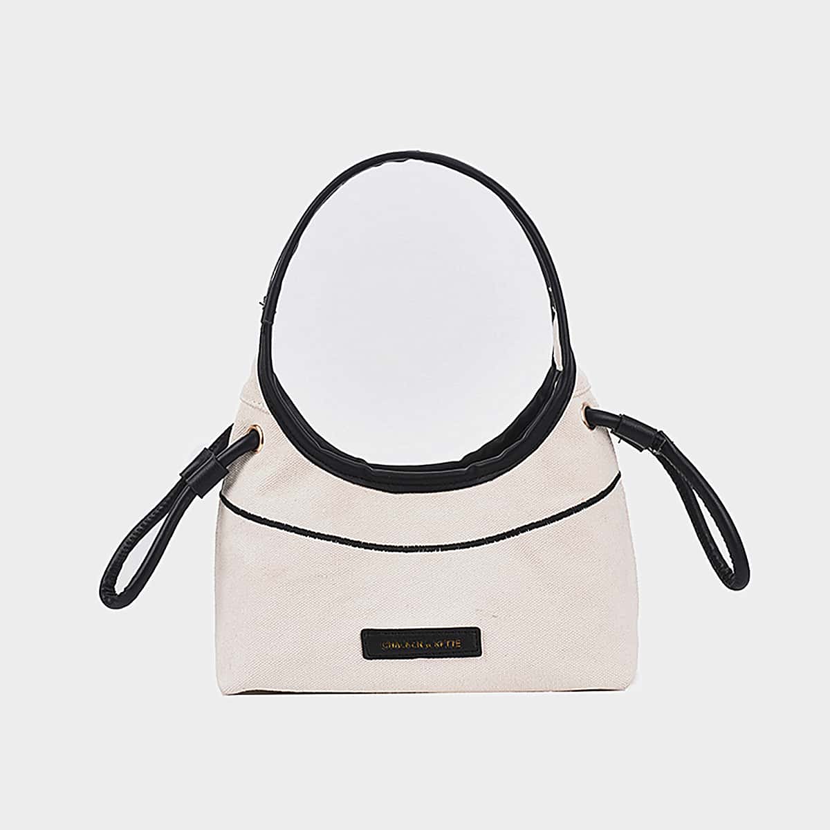 

Drawstring Shoulder Bag, Multicolor