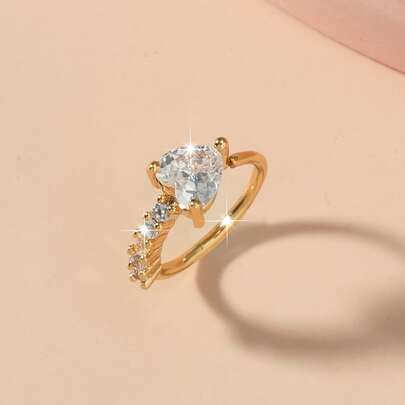 Cubic Zirconia Decor Nose Ring