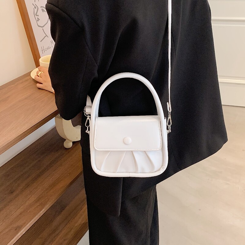 

Minimalist Satchel Bag, White