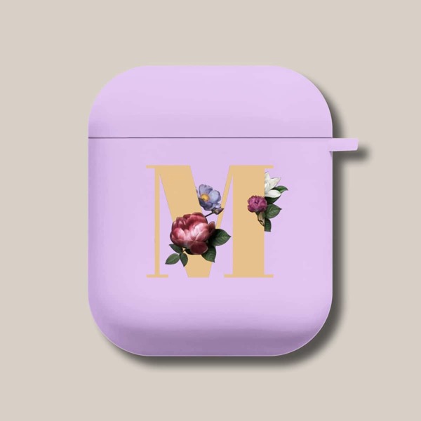 

Letter Graphic Case For Airpods Pro, Purple