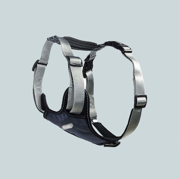 

1pc Breathable Pet Harness, Grey