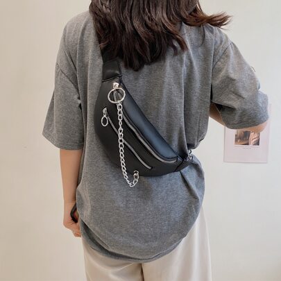 Chain Decor Bum Bag