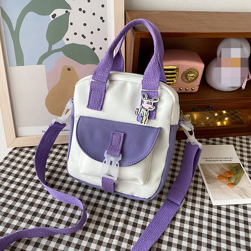 

Pocket Front Satchel Bag, Multicolor