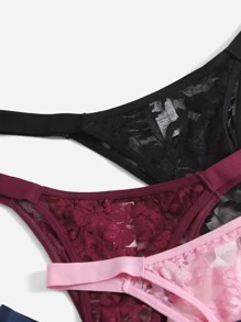 4 gói Ren Bộ quần lót Đồ lót - Nhiều màu - Xem 5