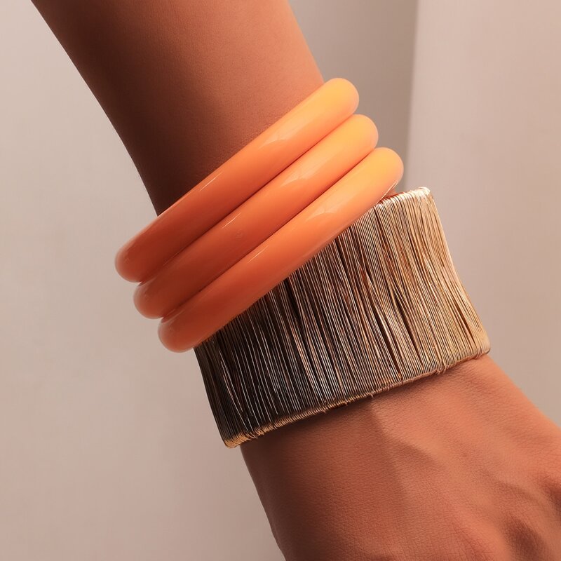 

4pcs Minimalist Bracelet, Multicolor