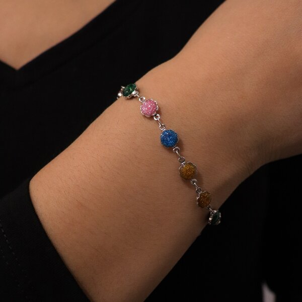 

Flower Detail Bracelet, Multicolor