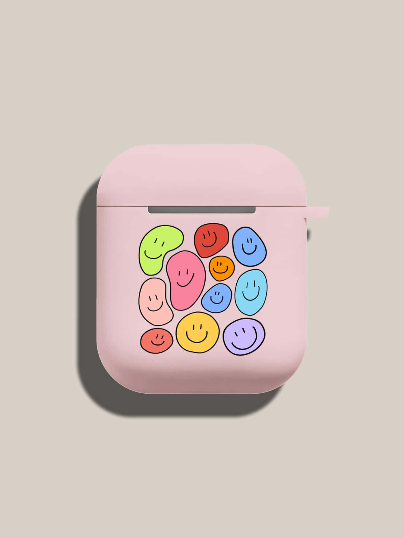 微笑圖案耳機殼適用於Airpods - 彩色 - 查看 1