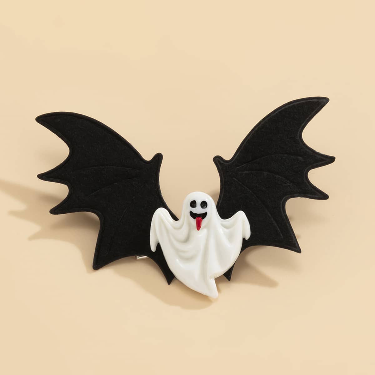 

Halloween Ghost Hair Clip, Black and white