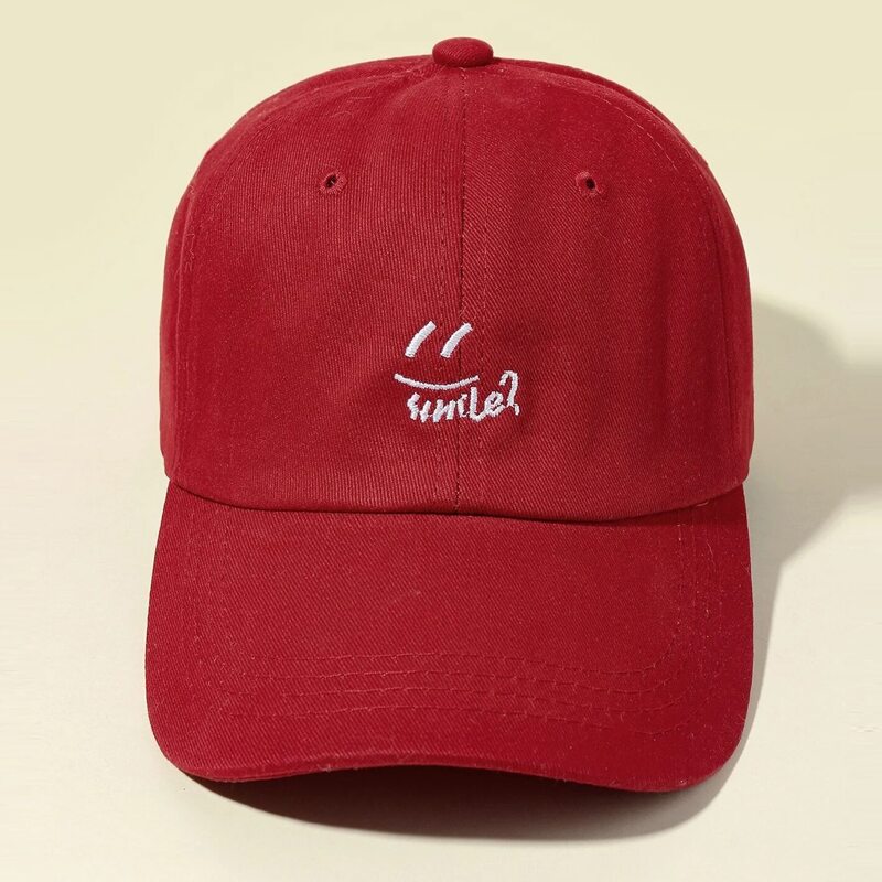 

Guys Graphic Embroidery Baseball Cap, Red