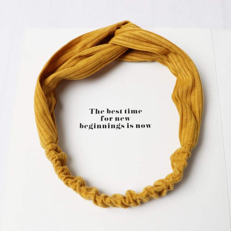 

1pc Plain Hair Band, Yellow