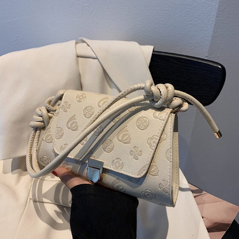 

All Over Print Shoulder Bag, Beige