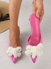 Giày cao gót Nữ - Màu Hồng Tươi - Xem 1