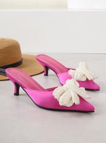 Giày cao gót Nữ - Màu Hồng Tươi - Xem 2