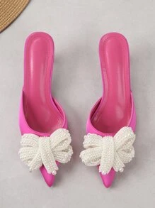 Giày cao gót Nữ - Màu Hồng Tươi - Xem 4