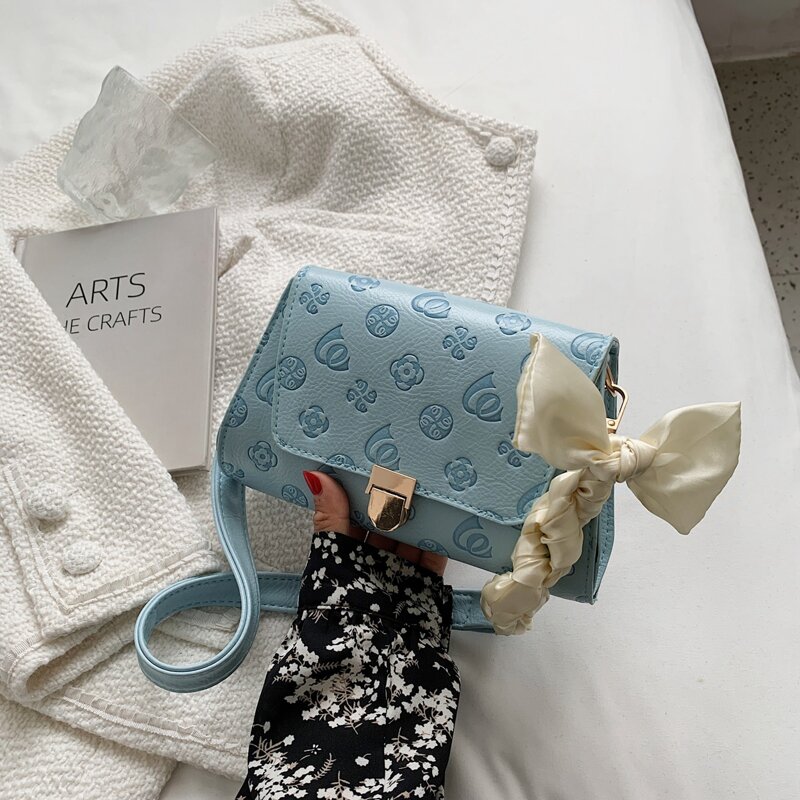 

All Over Print Shoulder Bag, Blue
