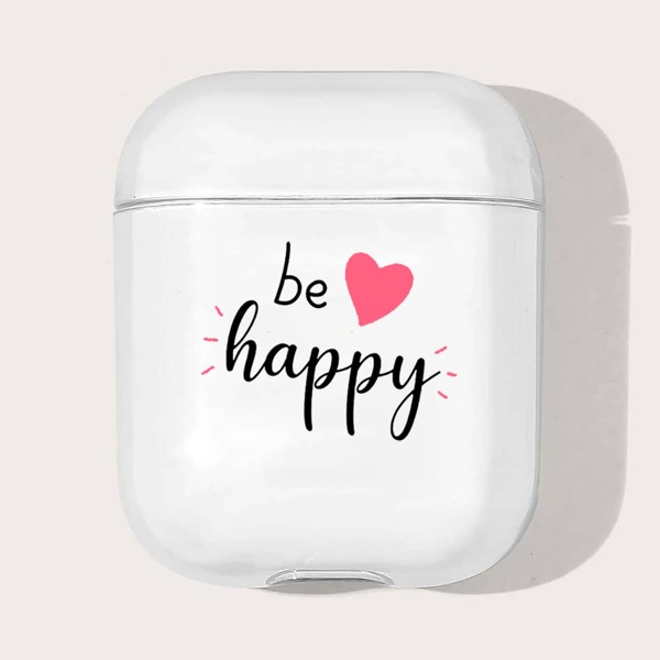 

Letter Graphic Case For Airpods, Clear