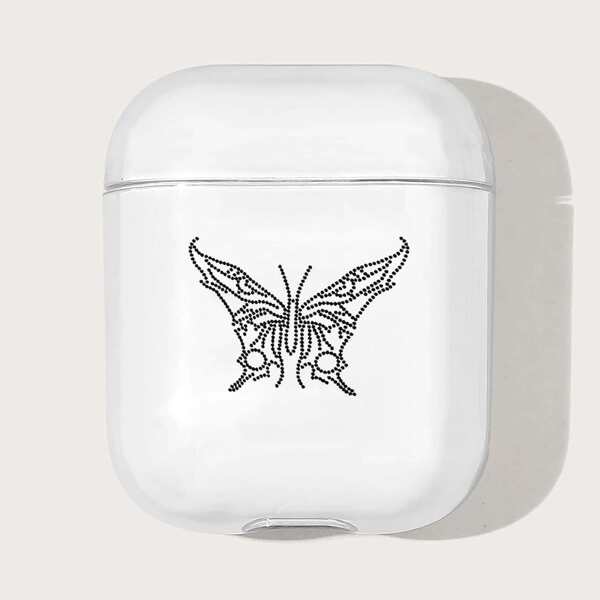 

Butterfly Pattern Clear Case For Airpods