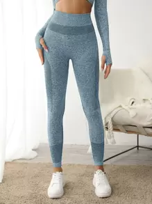 高彈力無縫運動緊身褲