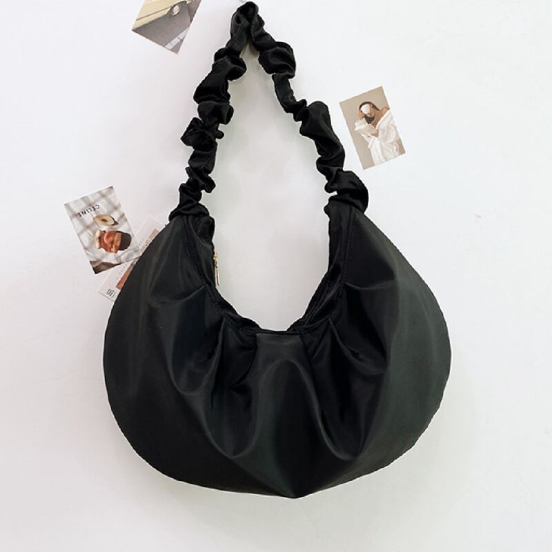 

Minimalist Ruched Bag, Black