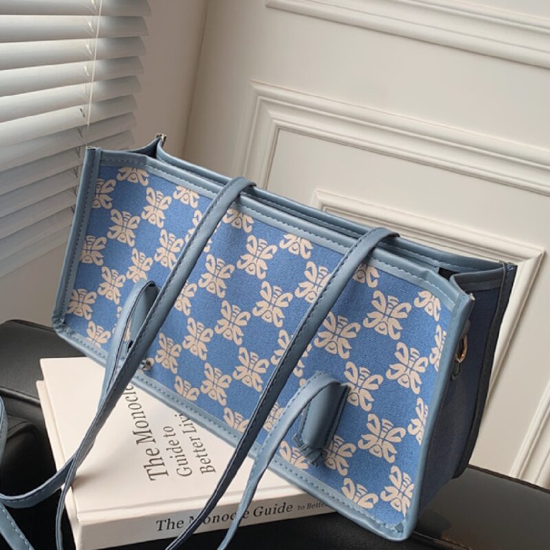 

All Over Print Shoulder Bag, Blue
