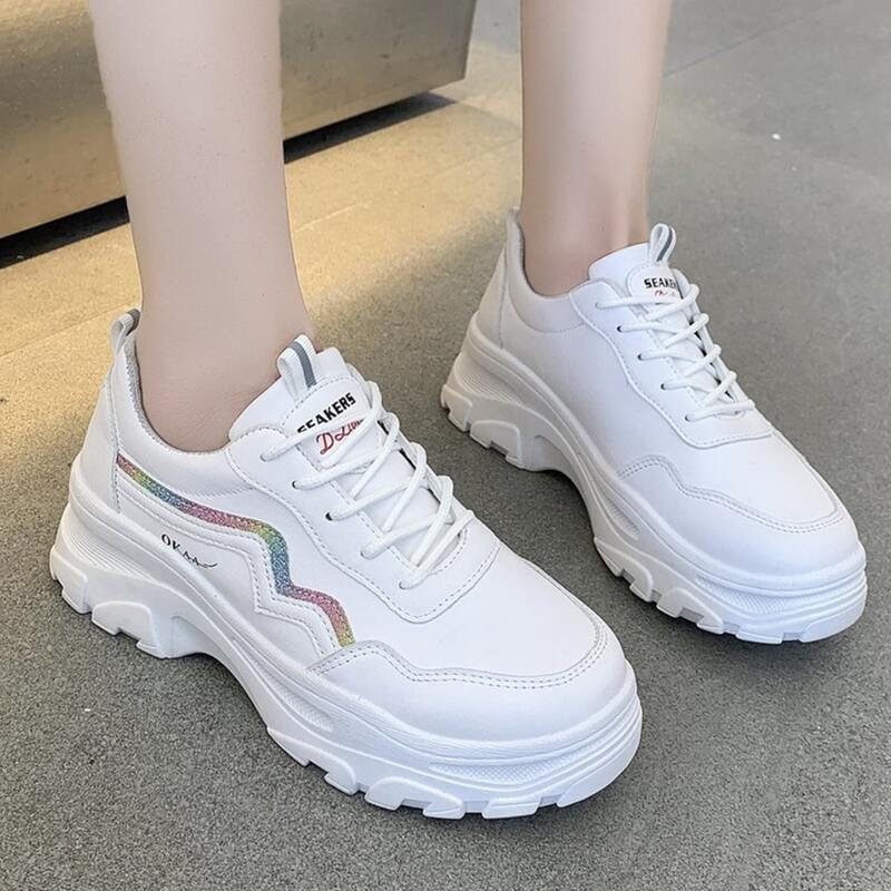 

Lace Up Front Skate Shoes, White