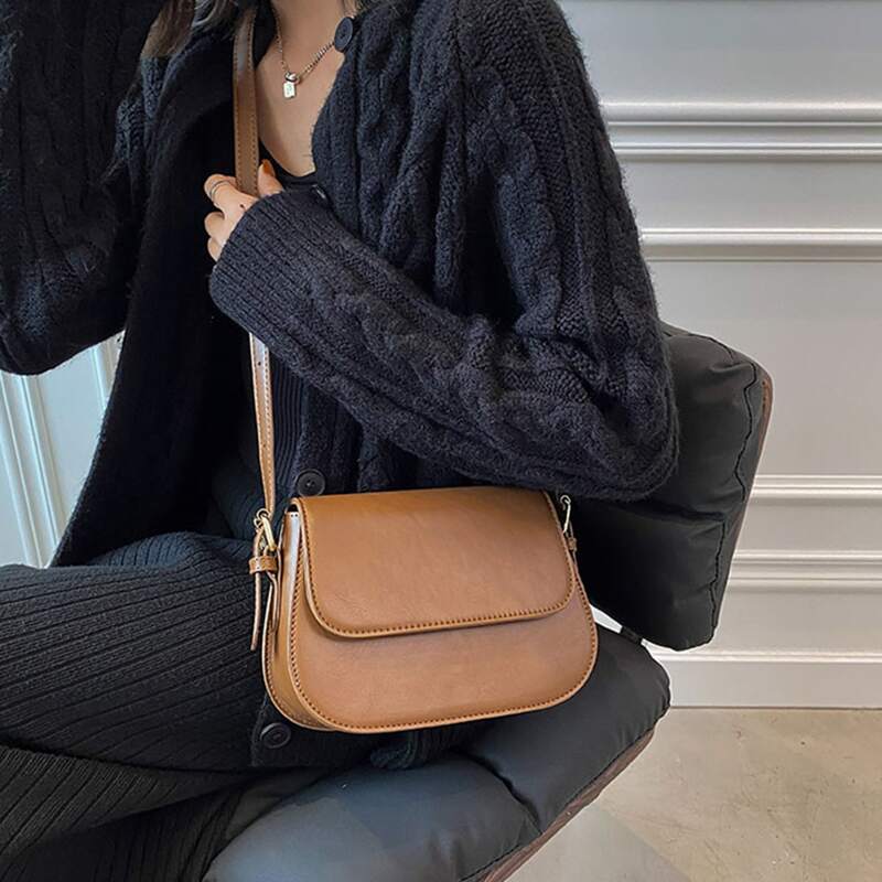 

Minimalist Crossbody Bag, Brown