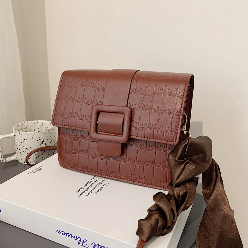 

Minimalist Crossbody Bag, Coffee brown