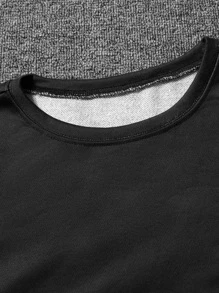 Manfinity Hombres Sudadera con estampado de fuego - Multicolor - Ver 3