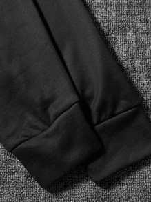 Manfinity Hombres Sudadera con estampado de fuego - Multicolor - Ver 5