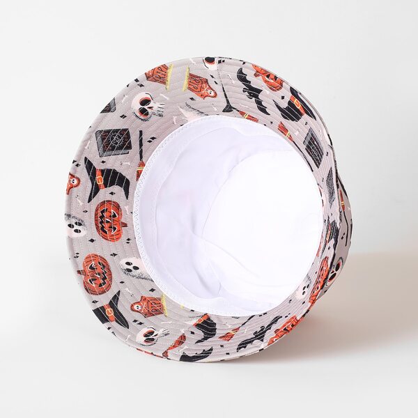 

Halloween Pumpkin Print Bucket Hat, Multicolor